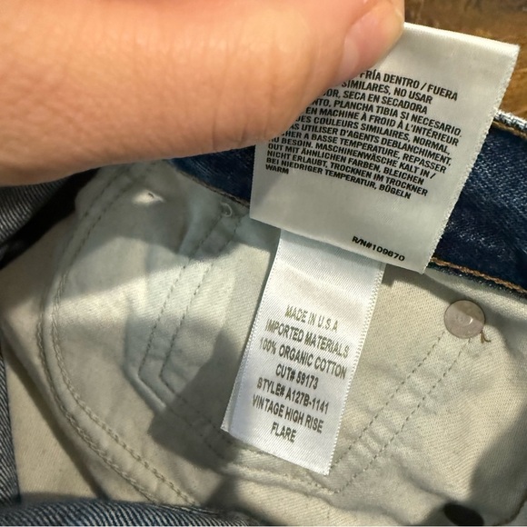 AGOLDE Vintage Hi-Rise Flare Jeans - Picture 7 of 9